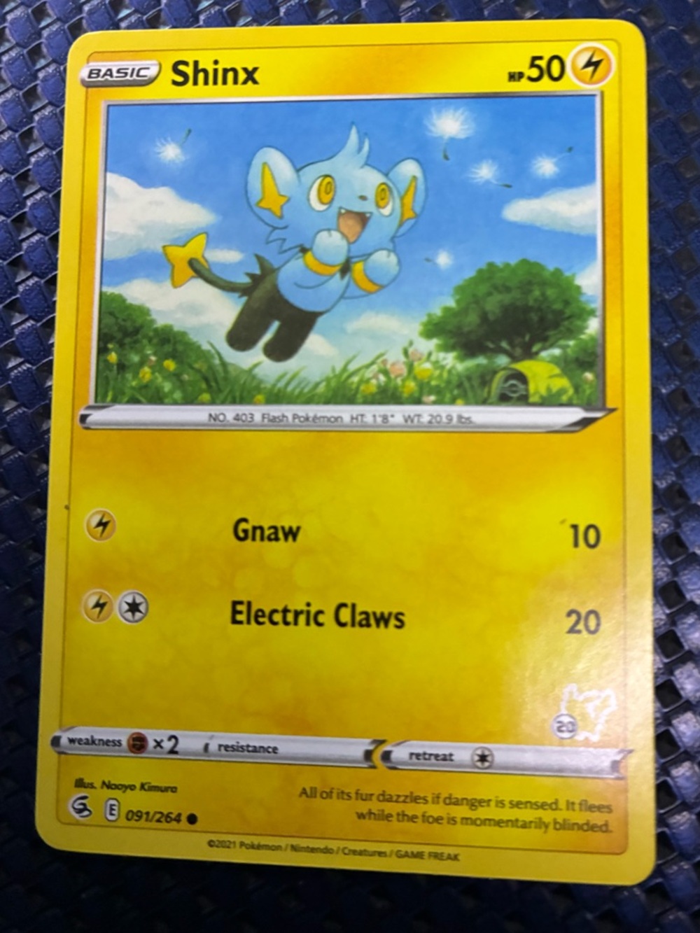 Shinx Pokémon Trading Card - Basic - 50 HP